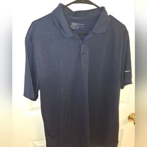 Nike Men's L Dark Blue Polo Shirt. Standard Fit, Dri Fit